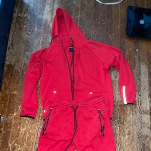 Mens Red Sweatsuit